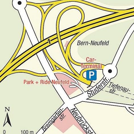 Karte Einsteigeort Bern Neufeld